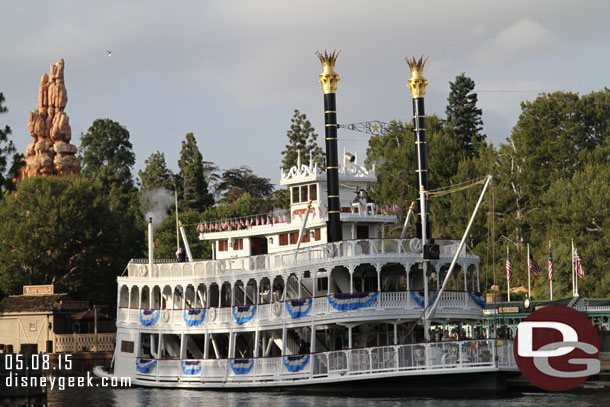 The Mark Twain in port