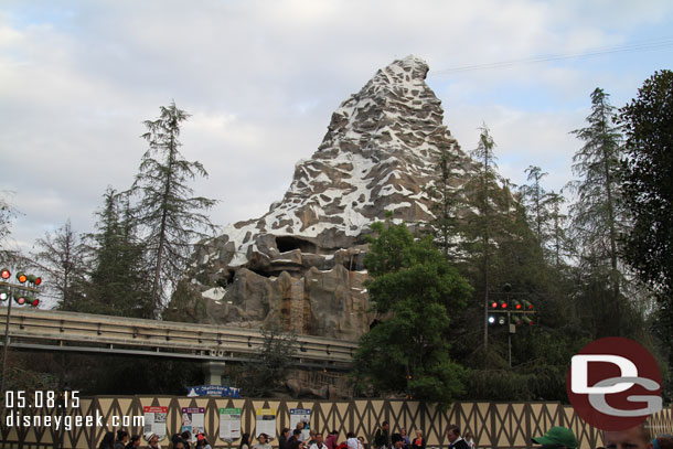 The work on the Matterhorn is wrapping up.