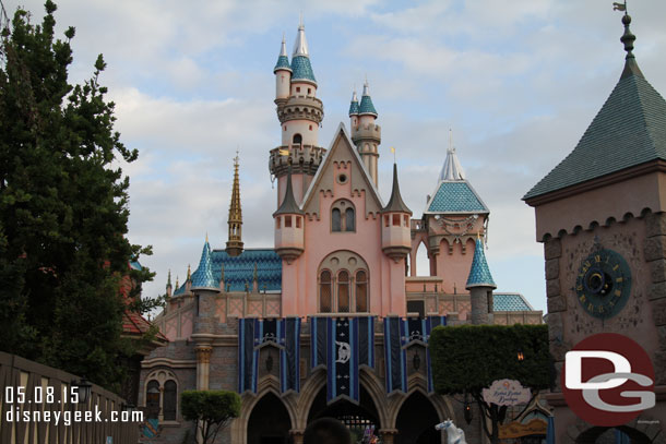 Th Fantasyland side of Sleeping Beauty Castle