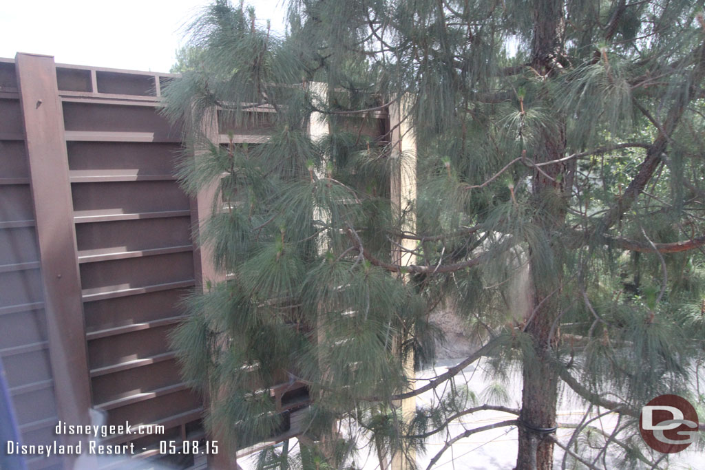 A large tree behind the billboard now.