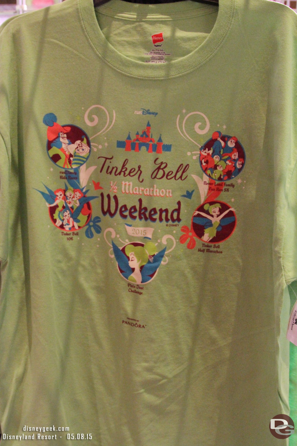 A shirt with all the weekends races on it.