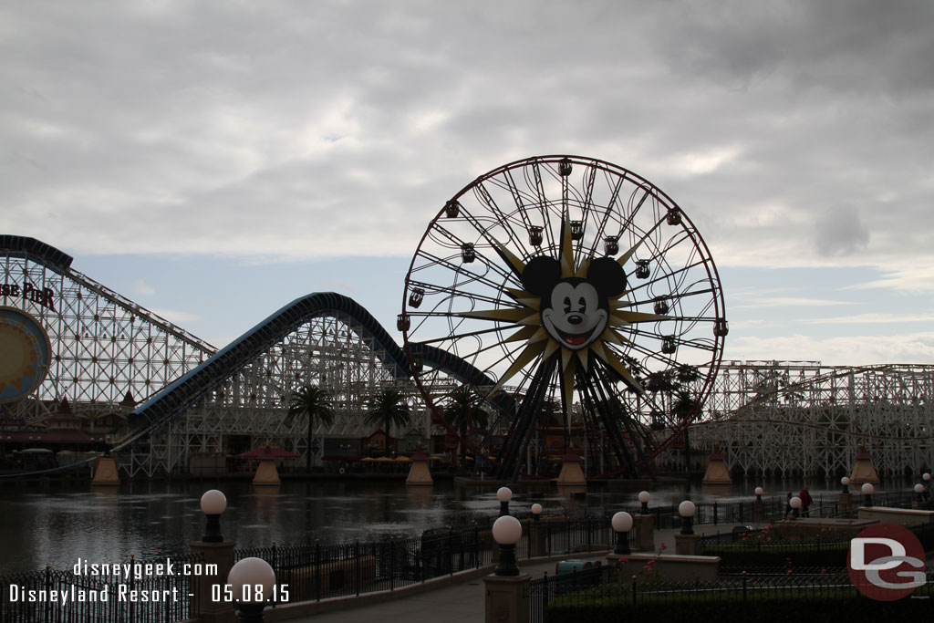 Paradise Pier this afternoon