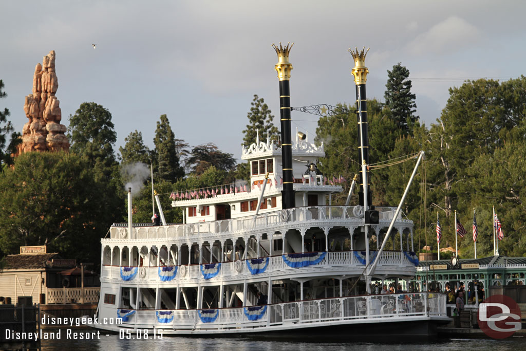 The Mark Twain in port