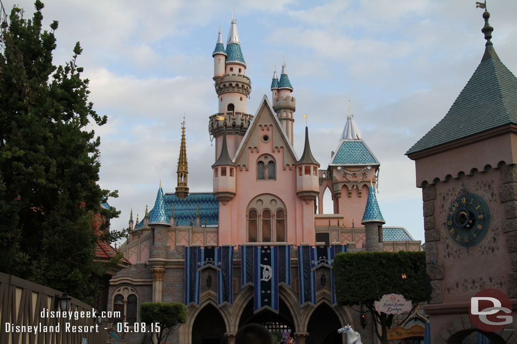 Th Fantasyland side of Sleeping Beauty Castle