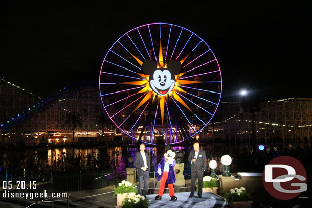 He is joined by Neil Patrick Harris and Mickey Mouse who are the hosts of the new show.