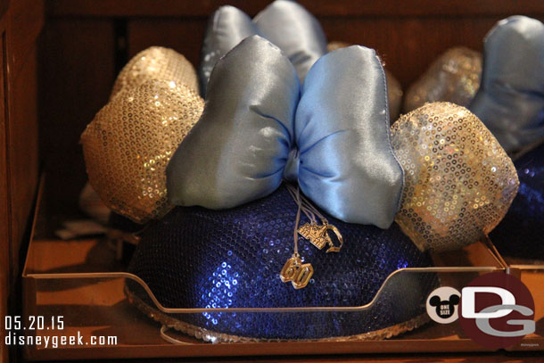 60th Minnie ears with charms