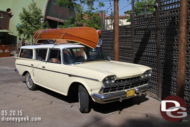 Parked near by a new car.. well an old Rambler but it is new to the area.