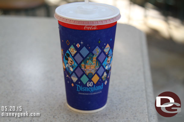 New 60th cups around the resort.