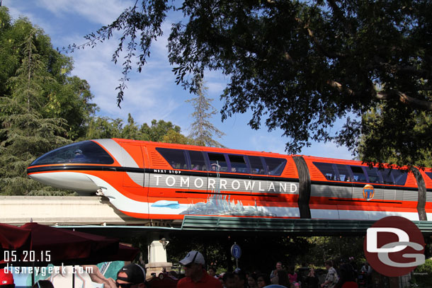 Monorail Orange still has the Tomorrowland wrap.