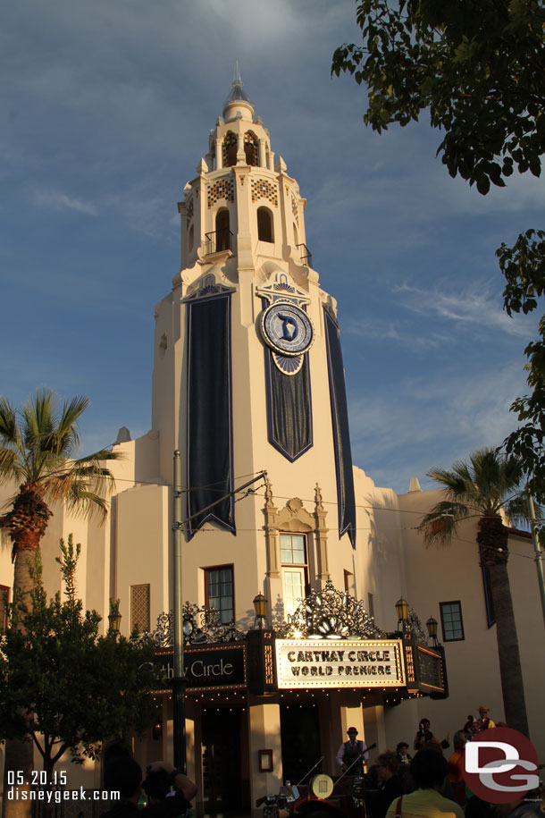 The Carthay Circle Restaurant this evening.