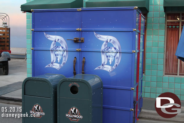 The Monsters University merchandise is gone and Disneyland 60th is moving into the Backlot.