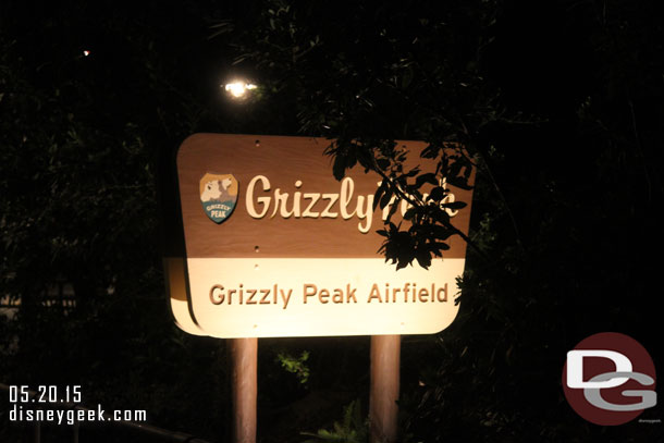 After the show I walked out through Grizzly Peak.