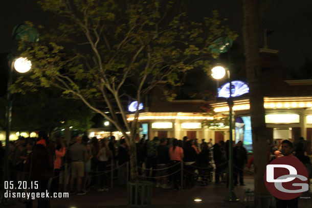 Out front the line to buy tickets was fairly long given it was a Wednesday night past 10pm