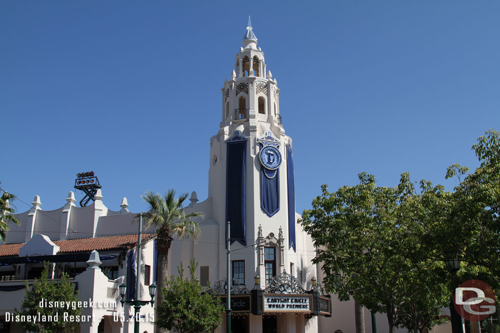 The Carthay Circle Restaurant decked out for the 60th.