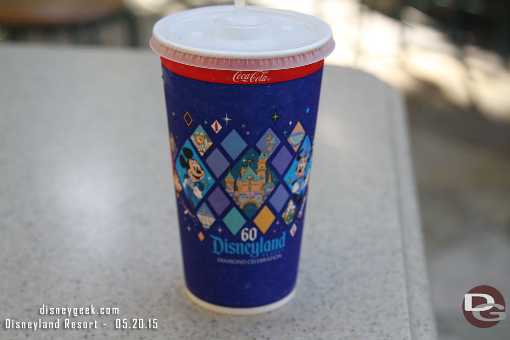 New 60th cups around the resort.