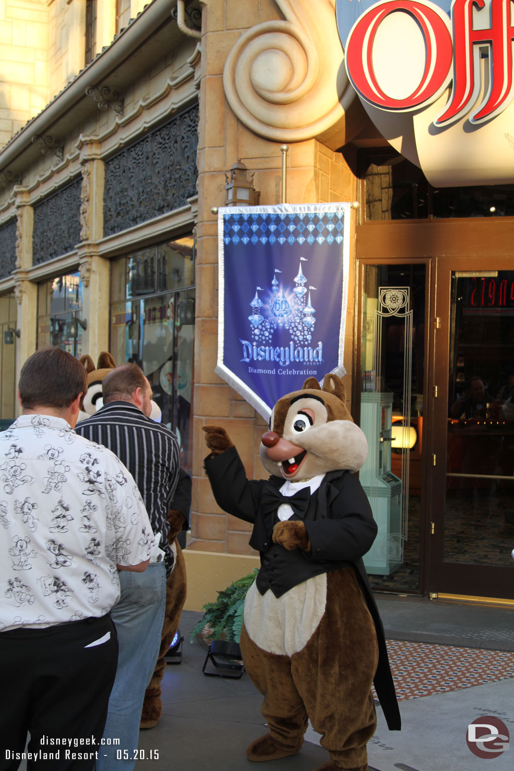 Chip and Dale were in formal attire too.