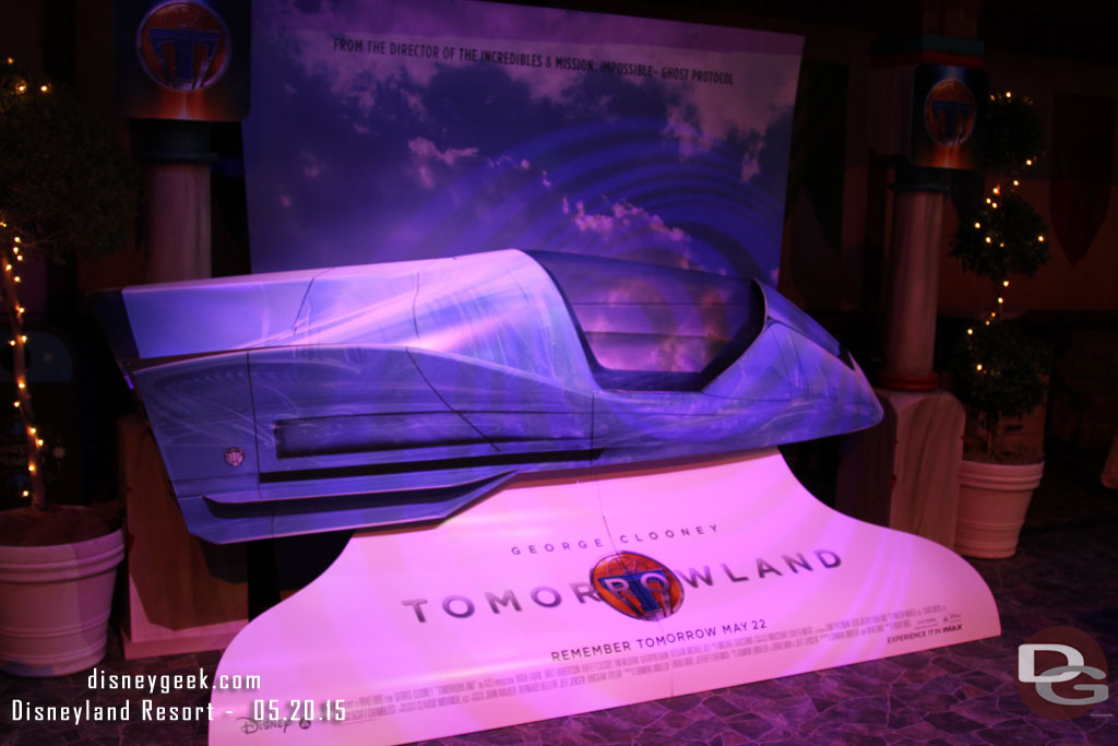 A Tomorrowland movie sign