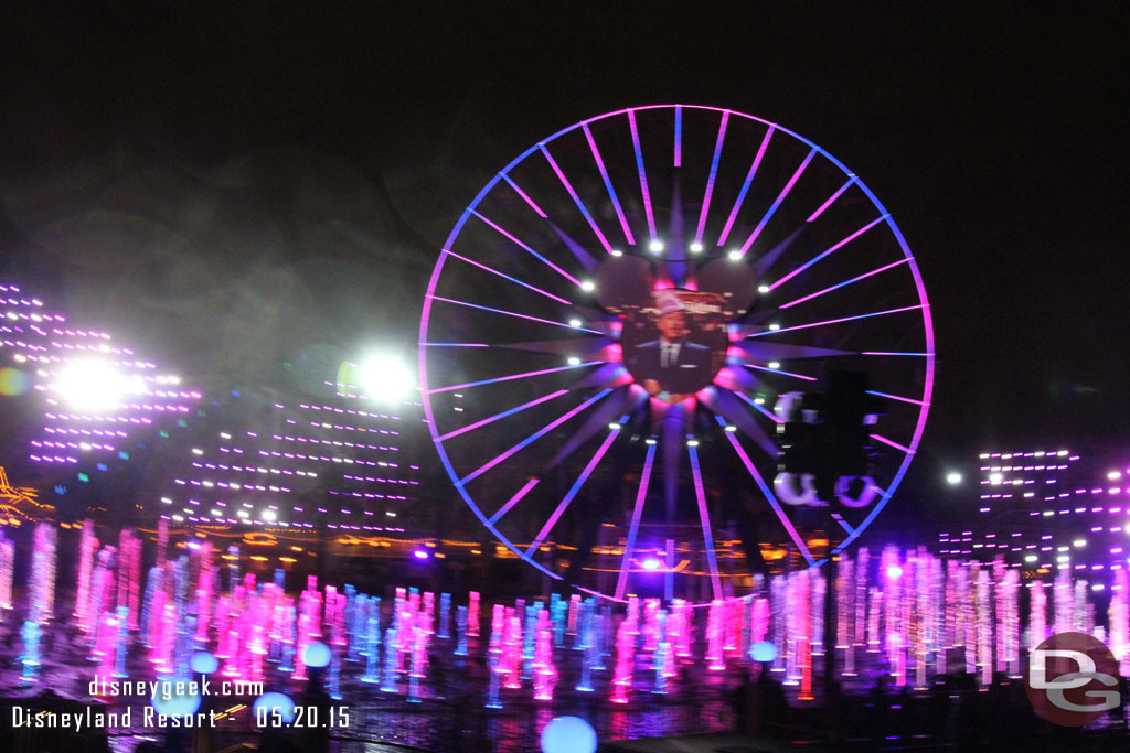 The finale song is a tribute to Disneyland that Walt opens kicks off