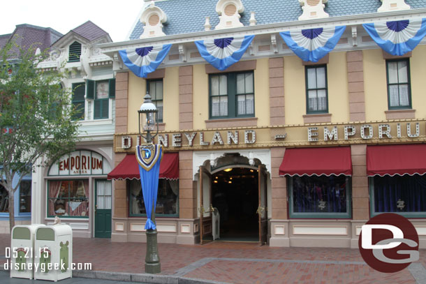 The windows of the Emporium have not been completed yet.