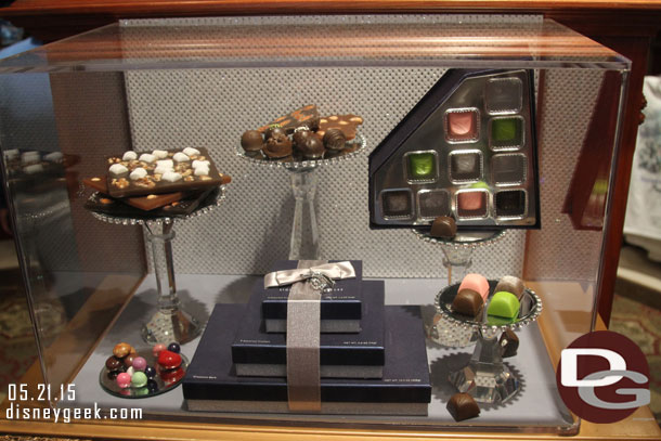 Thought this was interesting.. the chocolate was on display in a glass box.  It was $64.95.