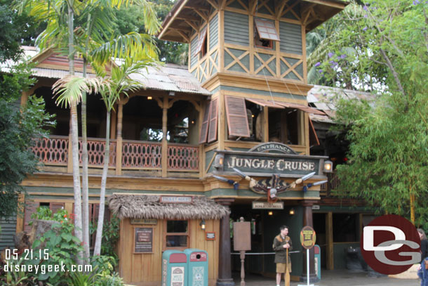 The Jungle Cruise was also closed right now.