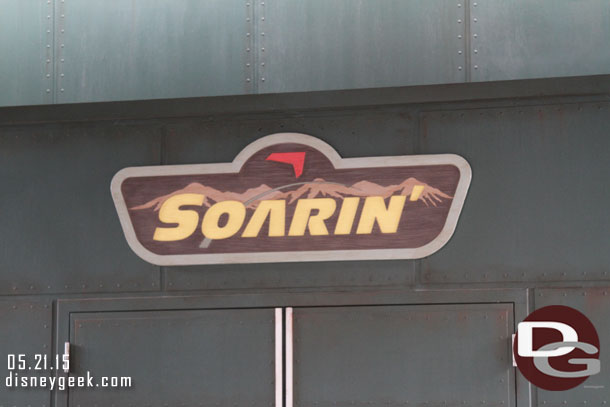 Heading into Soarin, first time for me since it reopened.