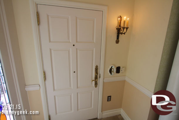 This is the door to the suite from the hallway.