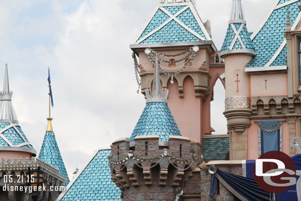 Noticed the plastic covers that looked like Space Mountain have been removed.