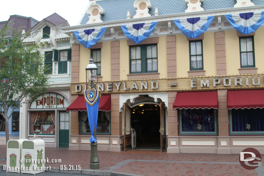 The windows of the Emporium have not been completed yet.