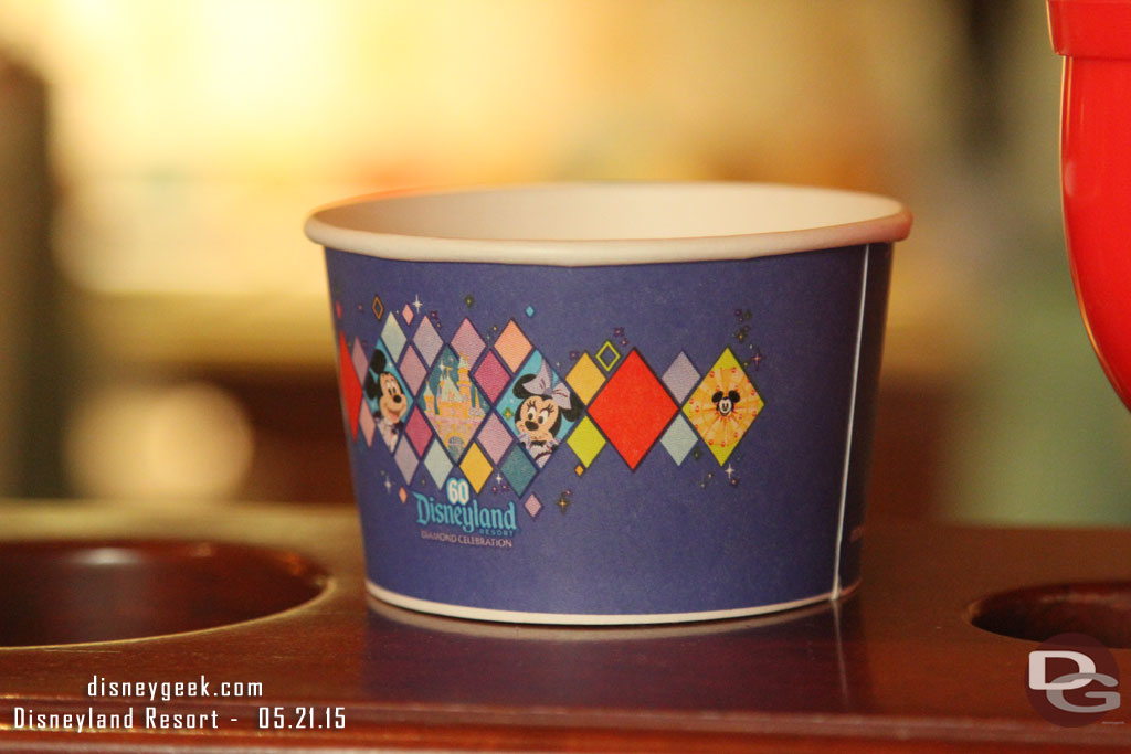 Ice Cream cups next door at Clarabelles