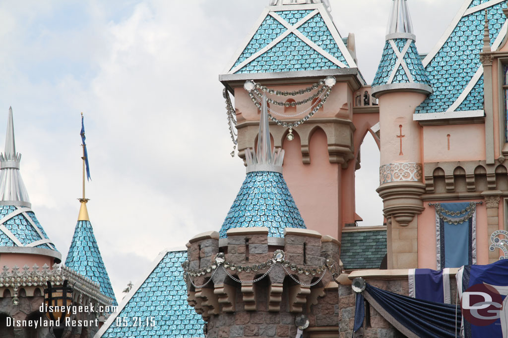 Noticed the plastic covers that looked like Space Mountain have been removed.