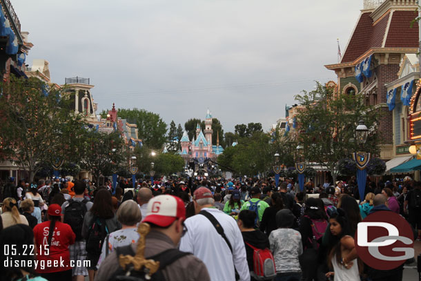 The view of Main Street at 6:30am