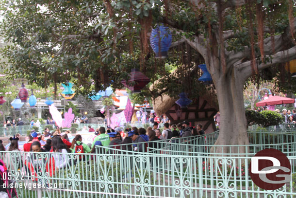 Walked back through Fantasyland.  Tea Cups had a normal late morning wait.