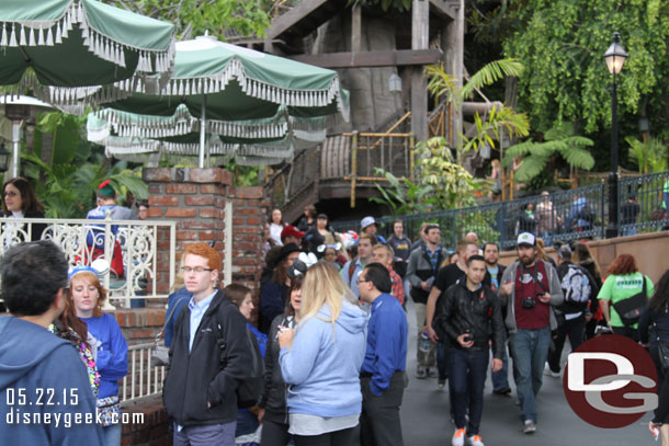 Another long line.. this one for the River Belle Terrace breakfast