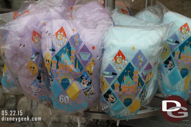 Disneyland 60th Anniversary Cotton Candy bags