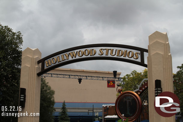 The Hollywood Studios signs are back to normal.