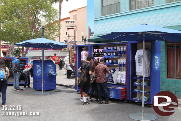 60th Merchandise has replaced Monsters on Sunset Blvd, the Monsters University Meet and Greet is still in operation though.