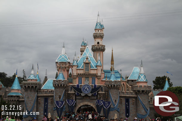 Still gloomy skies around the resort.