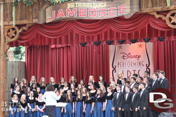 A guest performing group was on stage.. the Aloha High School Choir.