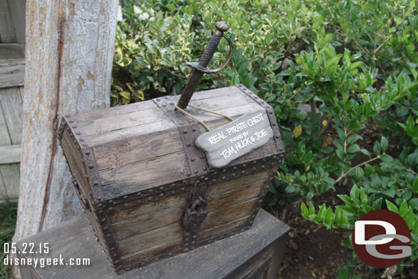 Random Pirates chest as I walked along the Rivers of America