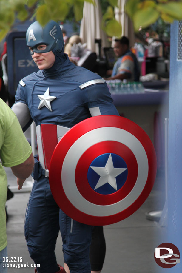 Captain America out in Tomorrowland