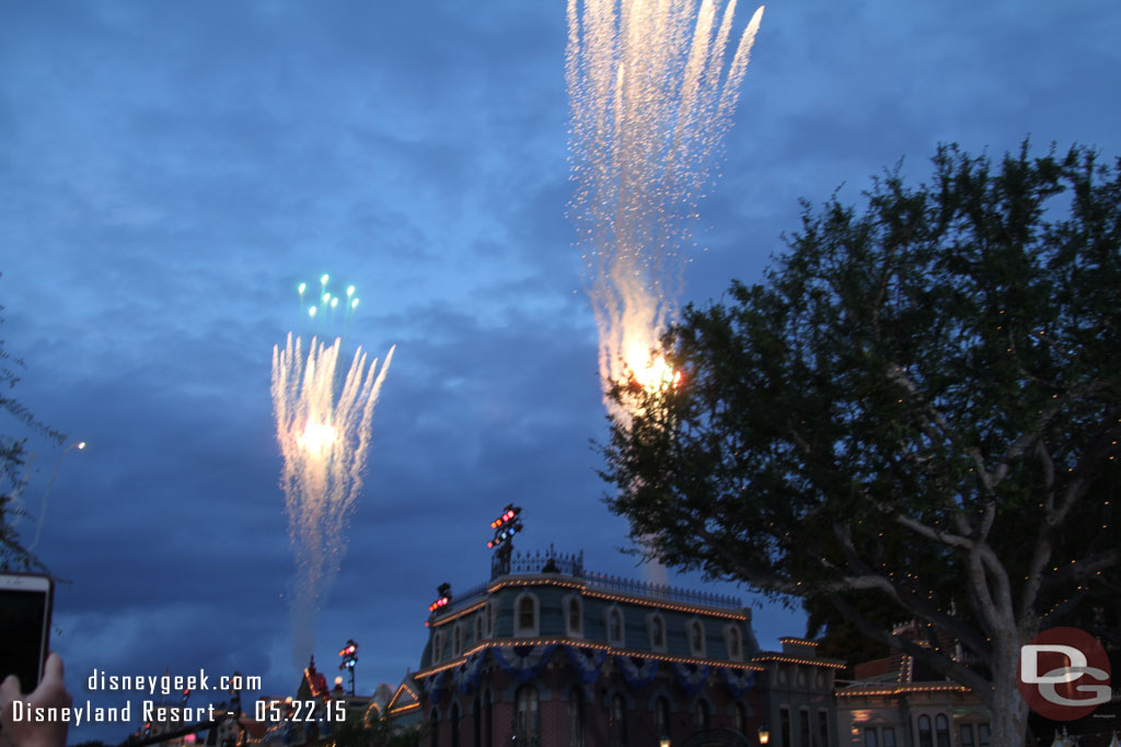 AT 5:55 a countdown and fireworks to kick off 24 hours at the park.