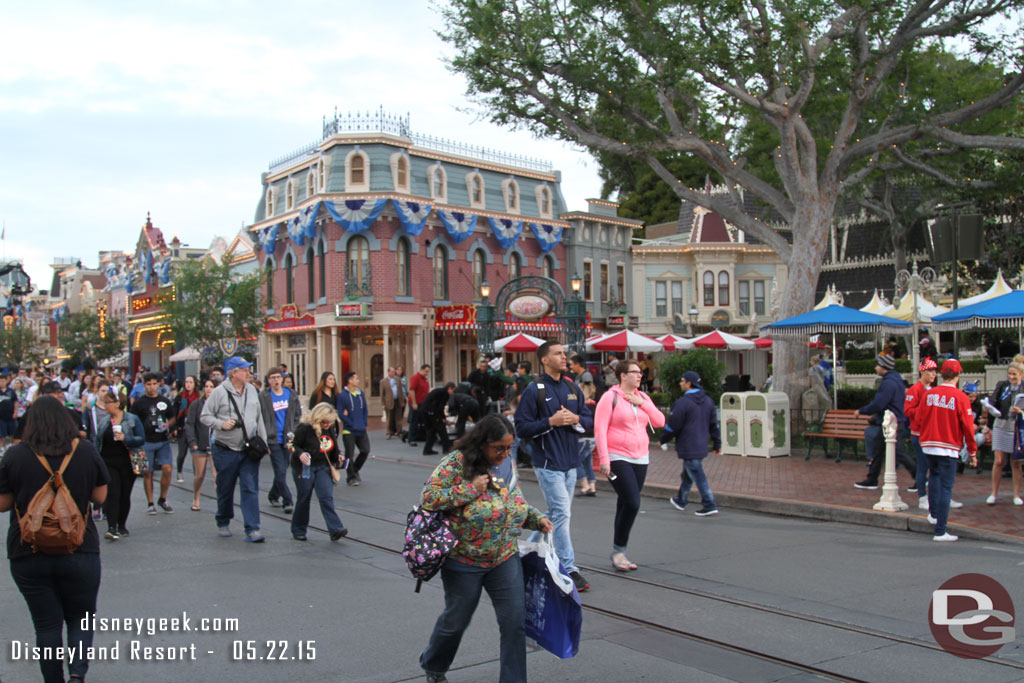 By 6:24am the crowd had thinned enough to allow us out into the street.