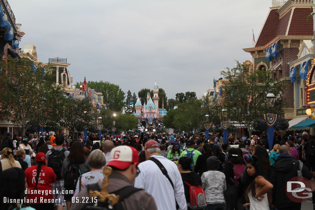 The view of Main Street at 6:30am