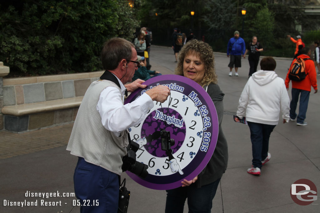 Throughout the park there were large, and in this case smaller, photo ops set up so you can mark the time.