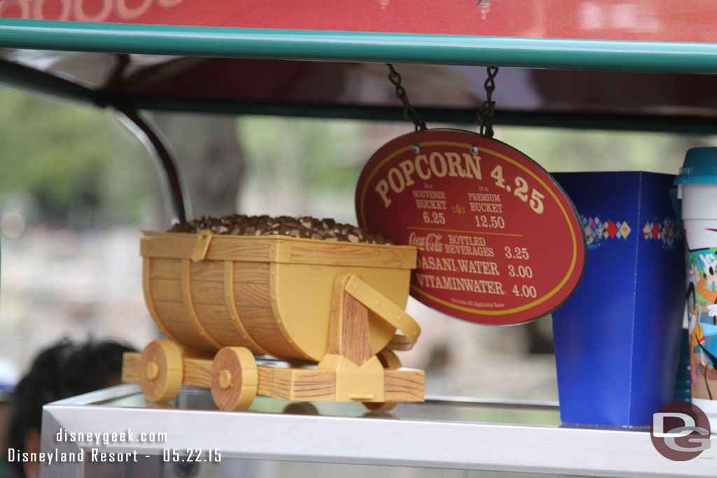 Frontierland has a mine car popcorn bucket.