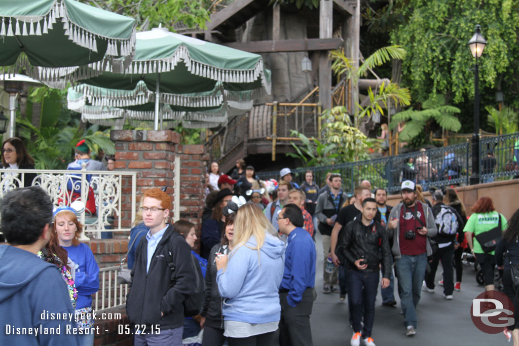 Another long line.. this one for the River Belle Terrace breakfast