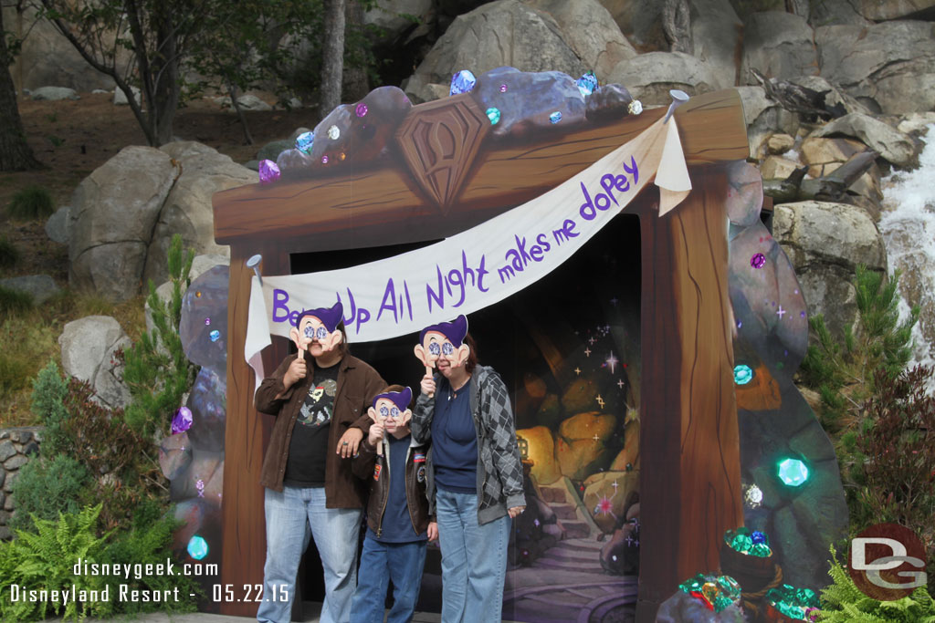 A photo op near the back of Grizzly Peak across from the Bugs Theater