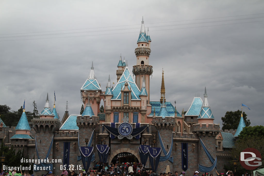 Still gloomy skies around the resort.