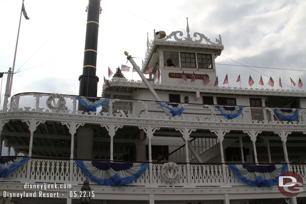 Decided since I had been 11 hours since I entered the park it was time for my first attraction.  The Mark Twain at 4:30pm